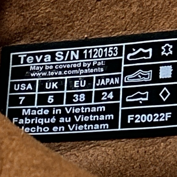 TEVA Anaya Side Zip Leather Ankle  Bootie in Brown 1120153 Women’s Sz 7 - Picture 13 of 14